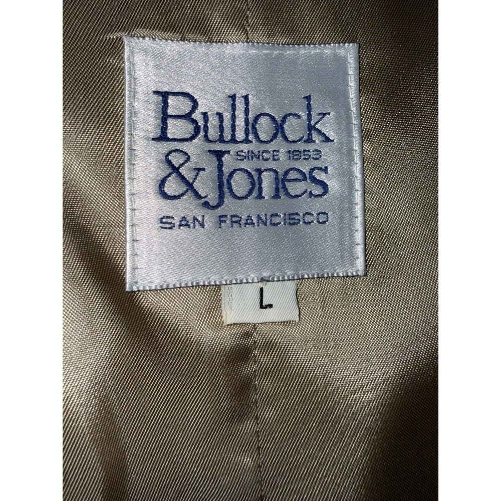 Bullock & Jones Suede Leather Vest Mens‎ Large Button Up Tuxedo Equestrian VTG - Picture 9 of 15